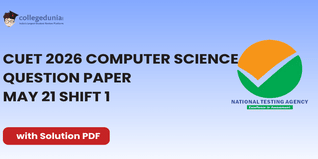 CUET 2026 May 21 Shift 1 Computer Science Question Paper- Download Answer Key and Solution PDF